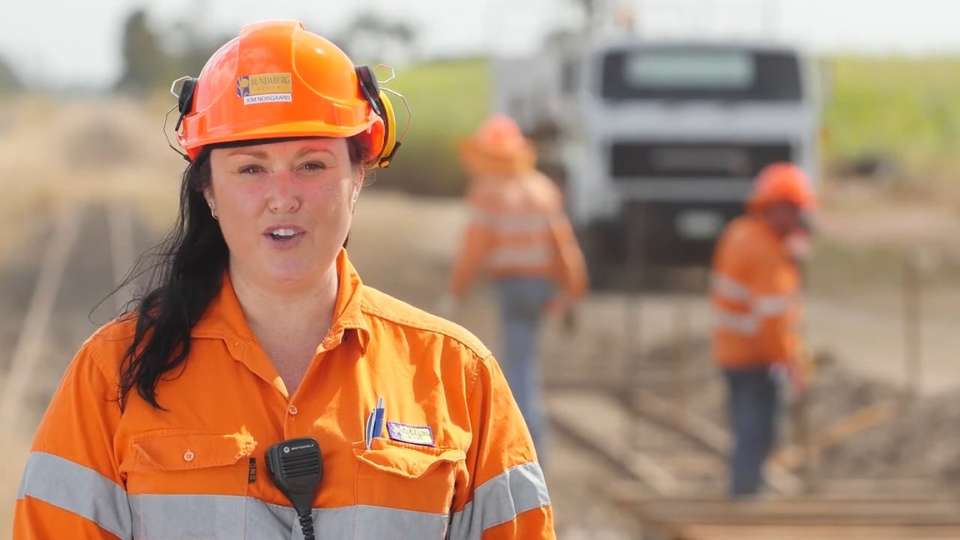 Thumbnail of female training officer in hi vis smiling